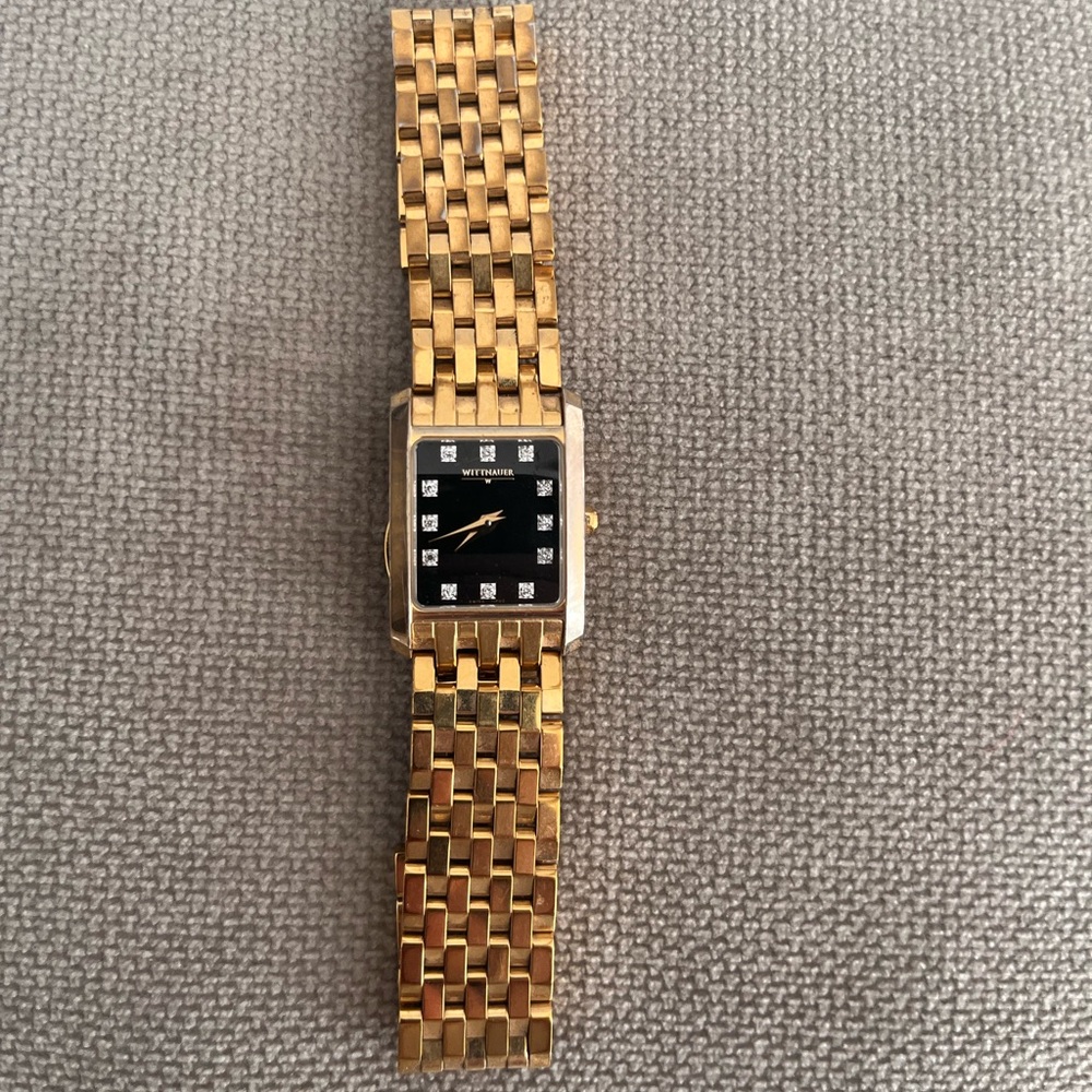 Wittnauer Black and Gold Watch
